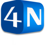 Logotipo moderno da 4N Solutions