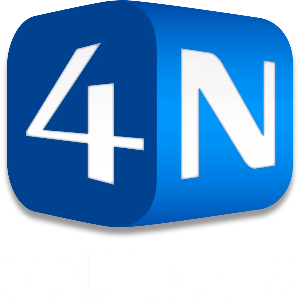 Logotipo moderno da 4N Solutions